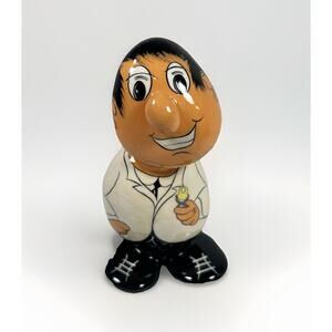 Vtg Dentist Rock Stone Figure Artist Signed Raul Y Elo 1988 Columbia Novelty